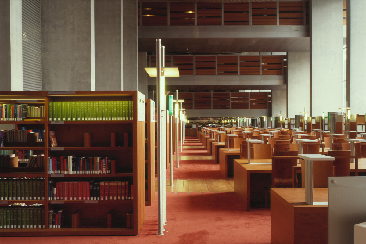 Интерьеры Библиотеки Миттерана - 1997 год - 02