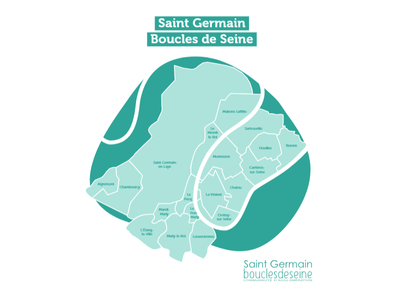 Карта Saint Germain Boucles de Seine