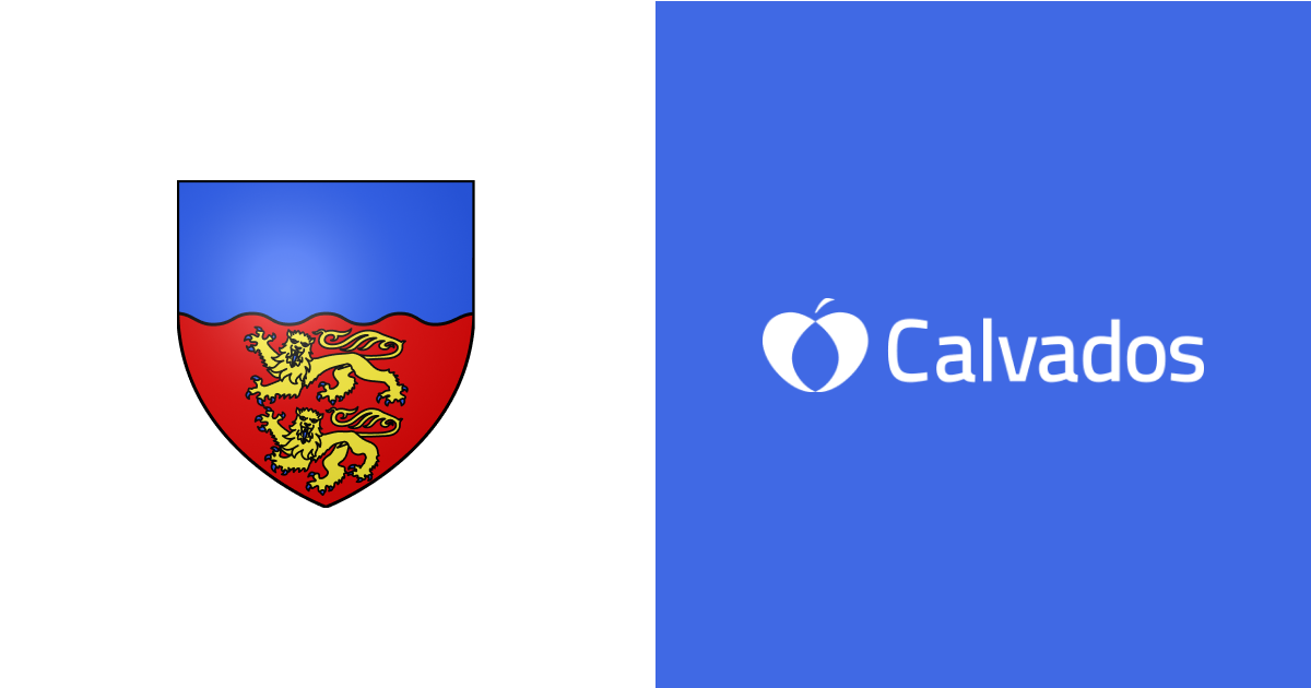 Герб и туристический логотип Кальвадоса
