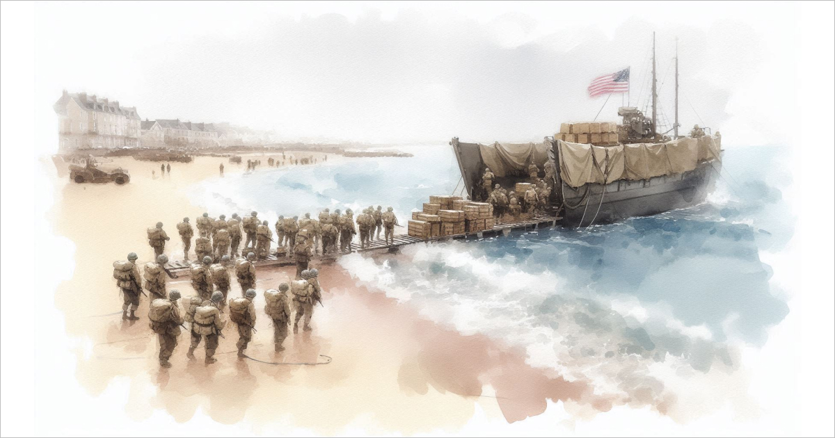 Арроманш-ле-Бен (Arromanches-les-Bains) - Картина