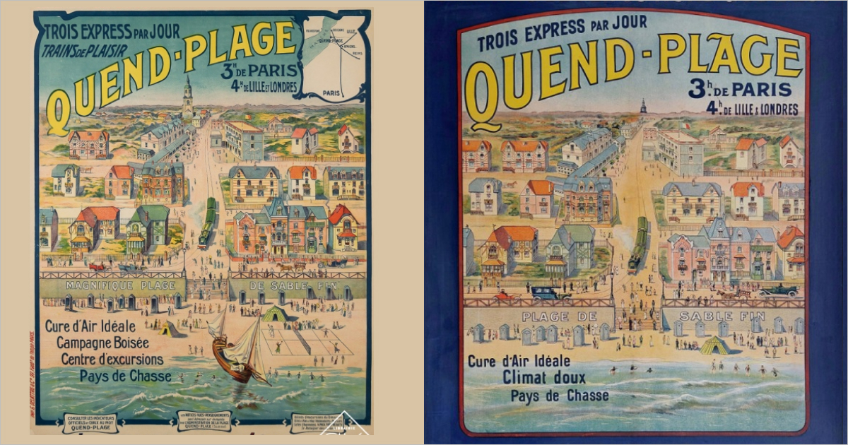 Старинные афиши Квенд-Пляж (Quend Plage)