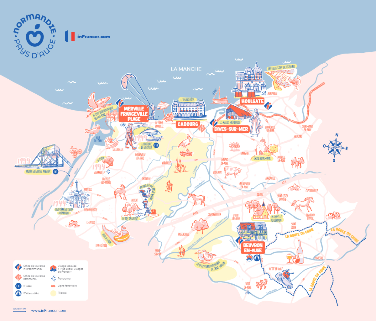 Достопримечательности Pays d'Auge (Пэй д'Ож)
