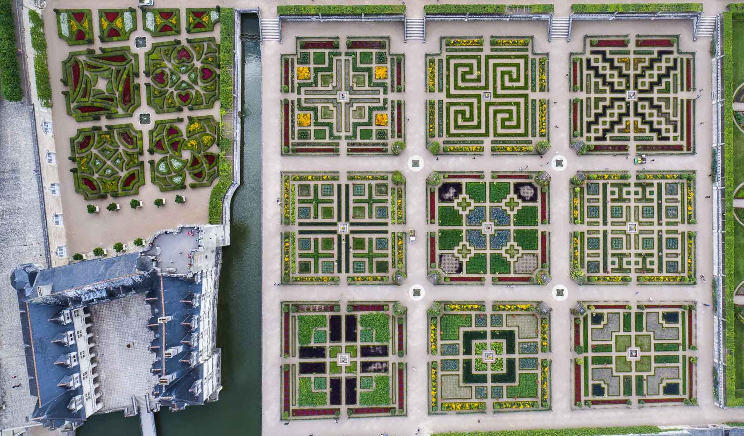 Сады в Château de Villandry