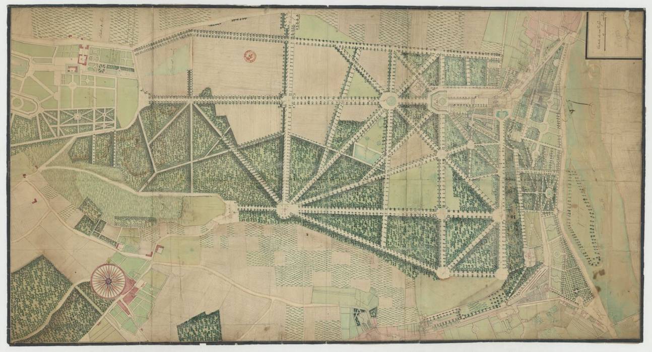 План Domaine national de Saint-Cloud