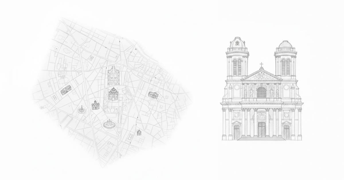 Карта 6 района Парижа