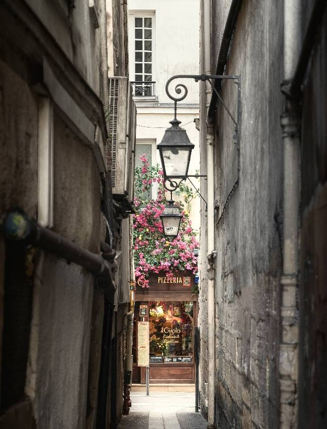 Самая узкая улица Rue du Chat-qui-Pêche