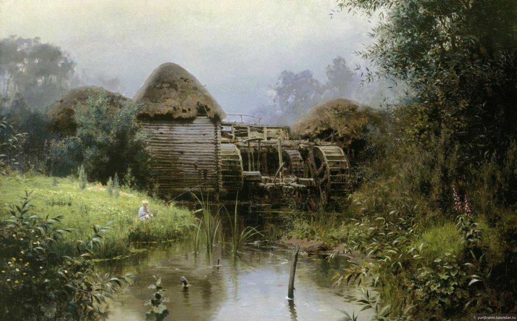 В. Поленов. Старая мельница в Veules-les-Roses