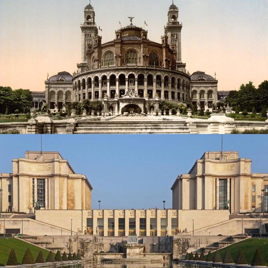Было / Стало — Palais du Trocadéro vs Palais de Chaillot