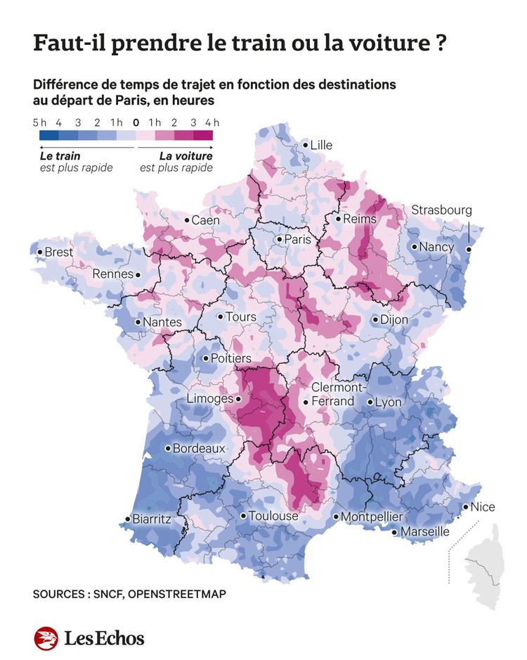 Схема доступности железнодорожных маршрутов